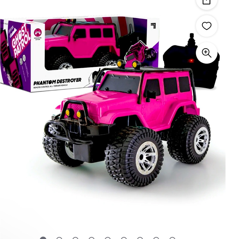 Remote control truck 🛻 pink jeep